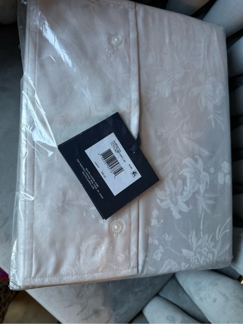 Ralph Lauren Home Bethany Jacquard King Extra Deep Fitted Sheet NWT
